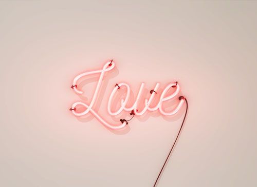 neon love sign