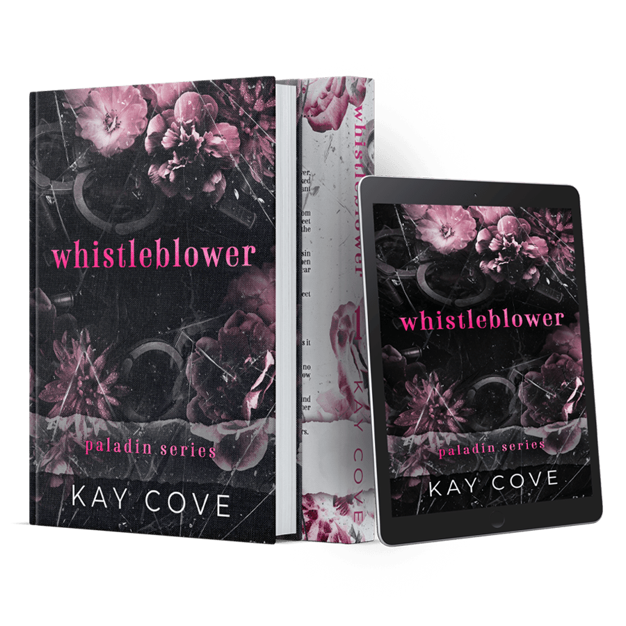 whistleblower book mockup ipad and book by kay cove